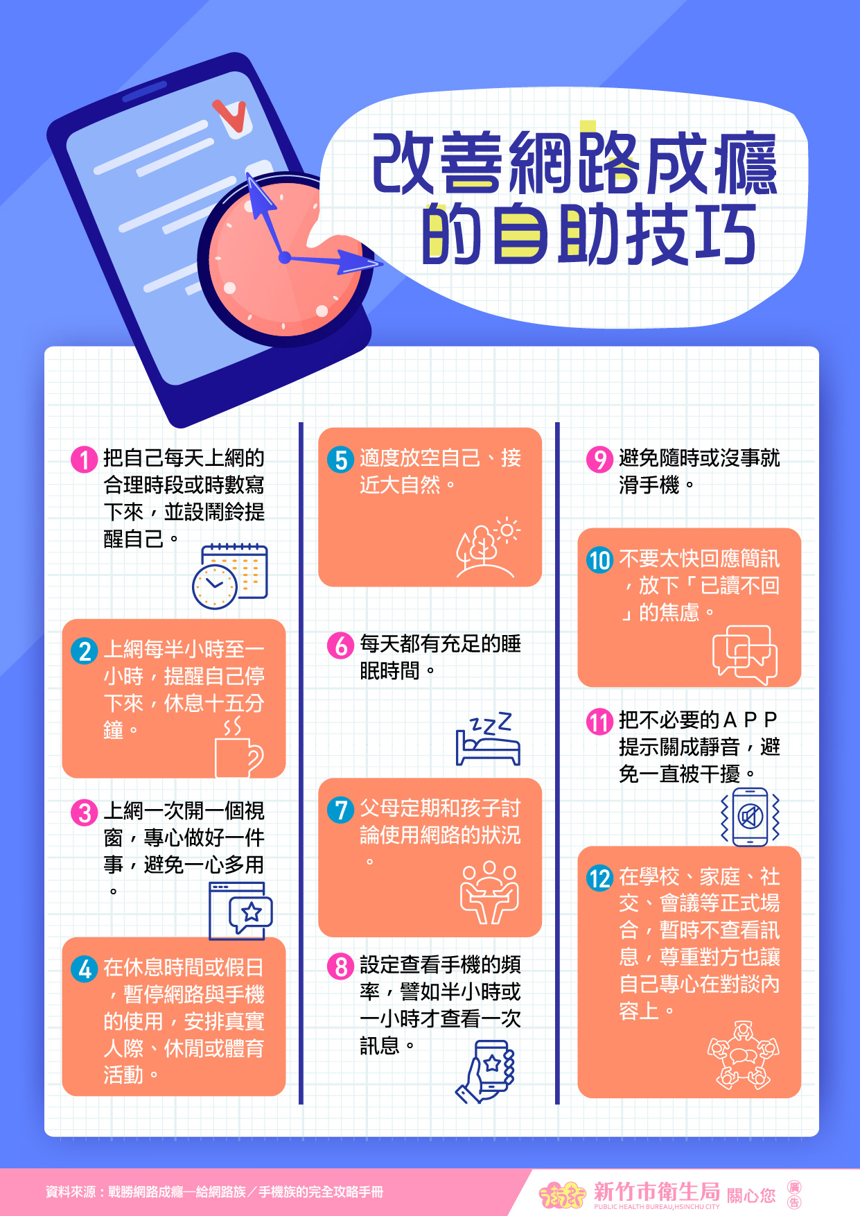 3.改善網路成癮的自助技巧