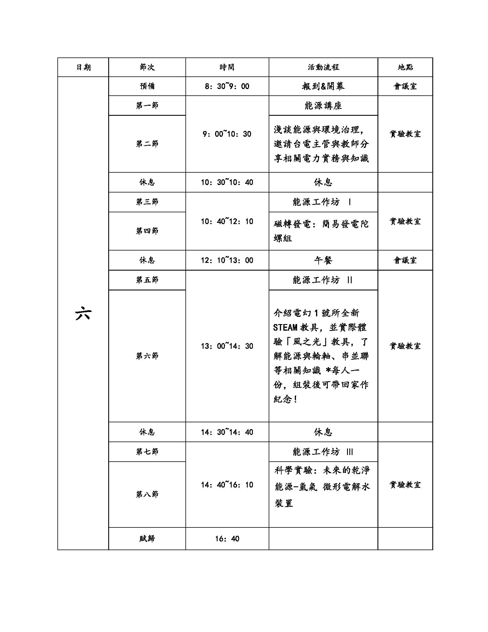 「綠潮世代養成計畫」之能源教育教師研習課2